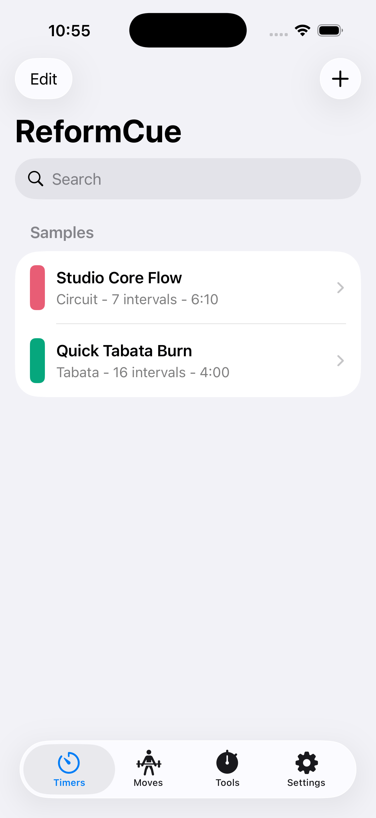 Reform Cue iOS app